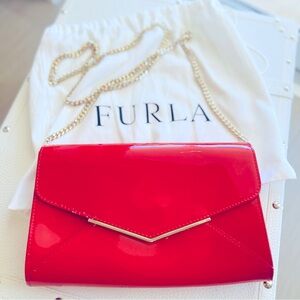 Furla Leather Crossbody Jelly Red